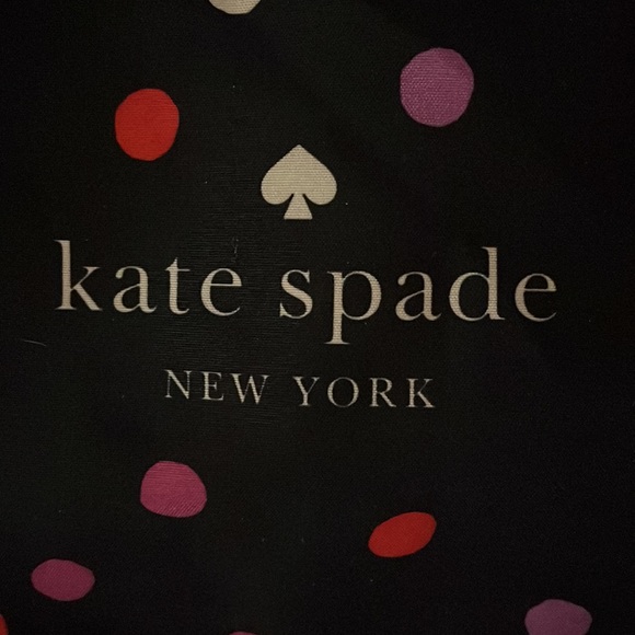 Kate Spade large tote black w/a multitude of colors such as white, purple, red - Picture 2 of 8